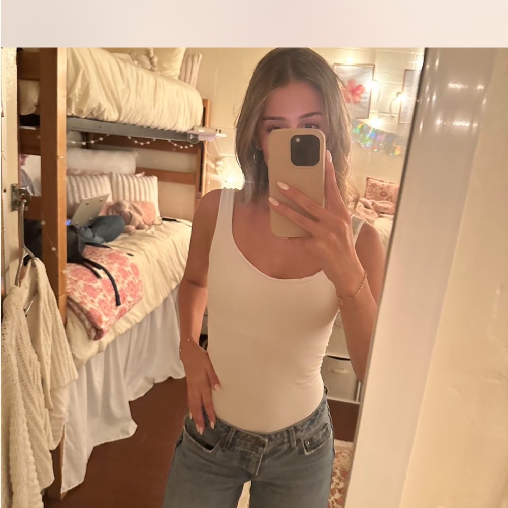 Women's White Free People Bodysuit